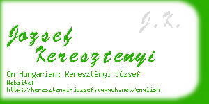 jozsef keresztenyi business card